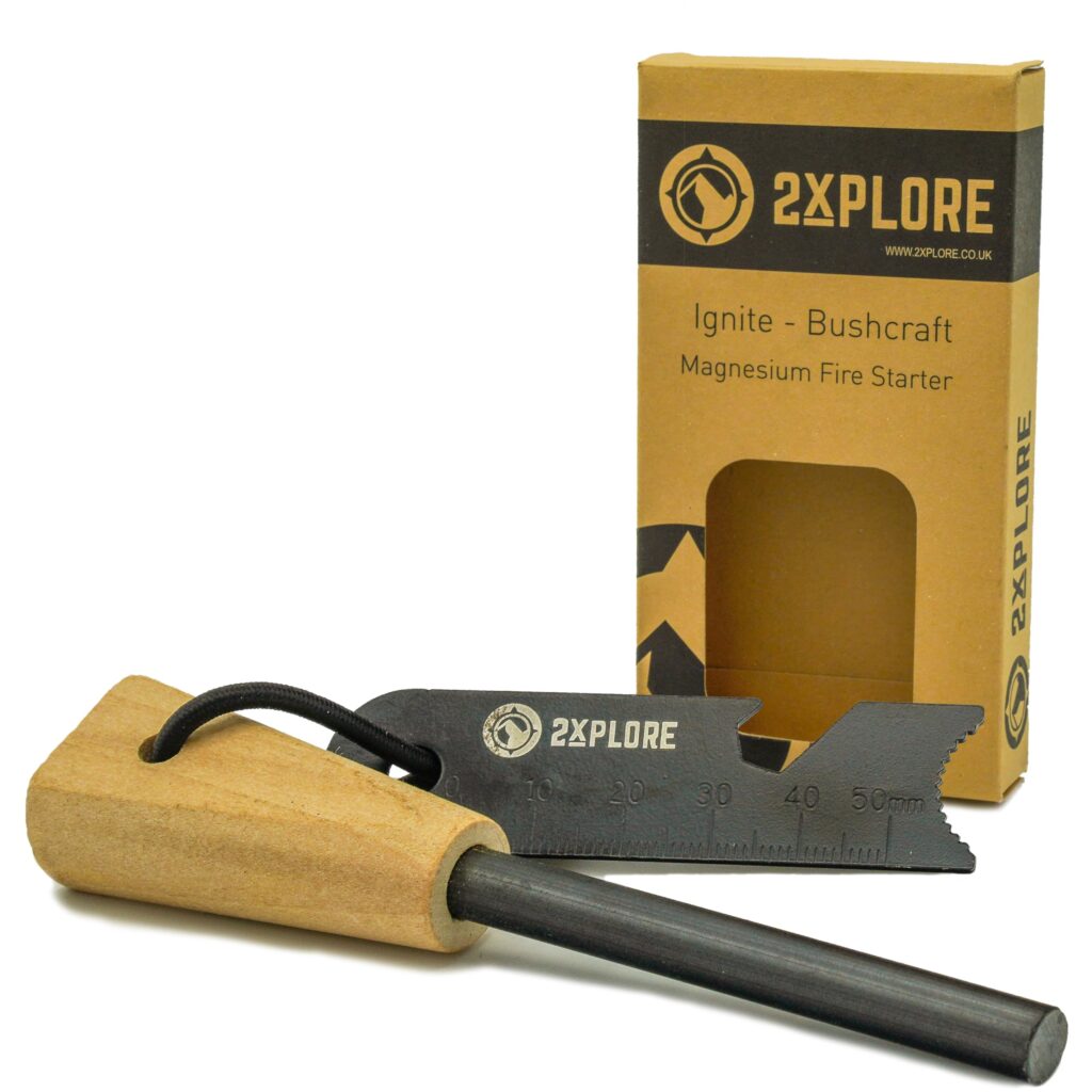 2XPLORE Ignite Bushcraft Flint and Steel Fire Starter